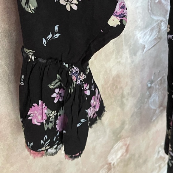 FREE PEOPLE LORETTA LONG SLEEVE POETS TOP MEDIUM LARGE - Picture 8 of 10